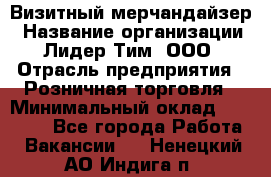 Визитный мерчандайзер › Название организации ­ Лидер Тим, ООО › Отрасль предприятия ­ Розничная торговля › Минимальный оклад ­ 15 000 - Все города Работа » Вакансии   . Ненецкий АО,Индига п.